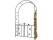 Archway Arch + Gate for Garden Vintage Decor - 2.2M H