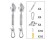 Shade Sail Kit Hardware Kit - Stainless Steel
