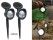 3 LED Solar Spot Lights Set of 2