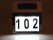 Stainless Steel Solar Powered House Number Lamp