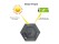 Solar Retro Hexagonal Wall Light