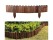 Garden Wooden Fence Landscape Edging Border