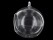 Ball Shaped Cute Clear Glass Vase for Decoration