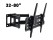 75 65 55 50 Inch TV Wall Mount Swivel TV Bracket
