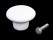 White Ceramic Round Cabinet Cupboard Pull Knob