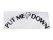 PUT Me Down Black PVC Decal for Toilet