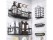 Black Bathroom Shower Organiser Set, Wall-Mounted Caddies