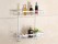 2 Tier Bathroom Rack with Hook Mounted Storage