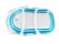 Bath Tub Baby Portable Folding Bathtub Light Blue