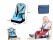 Baby Toddler Portable High Chair Booster Seat-Blue