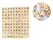 Wood Scrabble Tiles for Crafts, Games & Jewellery (100-Pack)