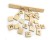 Wood Scrabble Tiles for Crafts, Games & Jewellery (100-Pack)