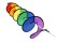 Nylon Rainbow Spiral Wind Spinner for Decorations
