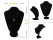 Jewellery Neclace Display Bust 210mm H