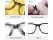 5 Pairs Anti-slip Silicone Glasses Pad on Nose-Black
