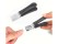 Wide Jaw Nail Clippers for Thick Toenails-Black Stainless Steel