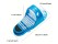 Shower Foot Scrubber with Pumice Stone | Easy Spa Cleaner (Blue)