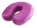 Purple U-shaped Memory Foam Travel Neck Pillow