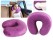 Purple U-shaped Memory Foam Travel Neck Pillow
