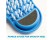Shower Foot Scrubber with Pumice Stone | Easy Spa Cleaner (Blue)