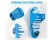 Shower Foot Scrubber with Pumice Stone | Easy Spa Cleaner (Blue)