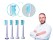 4pcs Philips Compatible Toothbrush Heads HX-6014