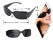 Black Unisex Vision Care Pin Hole Eye Glasses