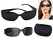 Black Unisex Vision Care Pin Hole Eye Glasses