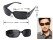 Black Unisex Vision Care Pin Hole Eye Glasses