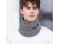 Polar Fleece Neck Warmer Scarf - Light Grey