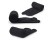Unisex Elastic Flip Flop 2-Toe Socks - Black