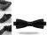 Black Bow Tie for Men, Polyester, Adjustable