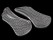 1 Pair Arch Support Adhesive Silicone Gel Insoles