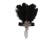 Black Ostrich Feather Headband for Party/ Decoration