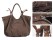 Coffee Retro Style Canvas Shoulder Bag
