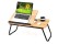 Walnut Folding Bed Desk: 5-Angle Adjustable Laptop Tray