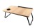 Walnut Folding Bed Desk: 5-Angle Adjustable Laptop Tray