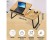 Walnut Folding Bed Desk: 5-Angle Adjustable Laptop Tray