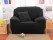 Single Sofa Cover Black