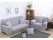 Sofa Cover Couch Cover 2-seater Grey