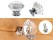 Clear Faceted Crystal Cupboard Knob Handle 30mm