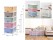 5pcs Multi Color Plastic Storage Organizer Cabinet