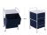 Trolley with 2 Foldable Drawers -Navy Blue