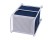 Trolley with 2 Foldable Drawers -Navy Blue