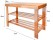 2 Tier Shoe Bench Rack Foot Stool - BAMBOO
