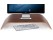 Wooden Desktop Computer Monitor Stand - Dark Brown