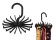 Black Magical Plastic Tie Hanger with 18 hooks