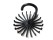 Black Magical Plastic Tie Hanger with 18 hooks