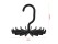 Black Magical Plastic Tie Hanger with 18 hooks
