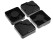 8pcs Black Cuboid Bed Riser